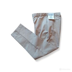 Easy Fit stretch waist women chino straight leg khaki casual pants size 10 NWT